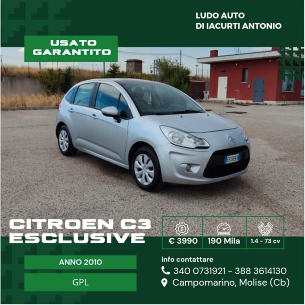 Citroen C3 1.4 Exclusive Style Eco Energy G