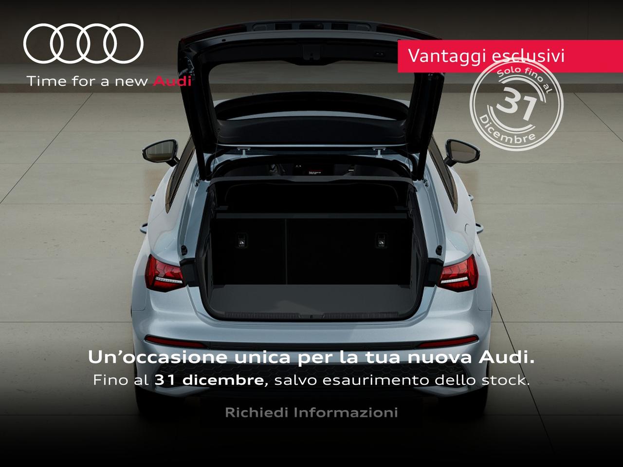 Audi A3 sportback 1.5 tfsi e business advanced 204cv s-tronic