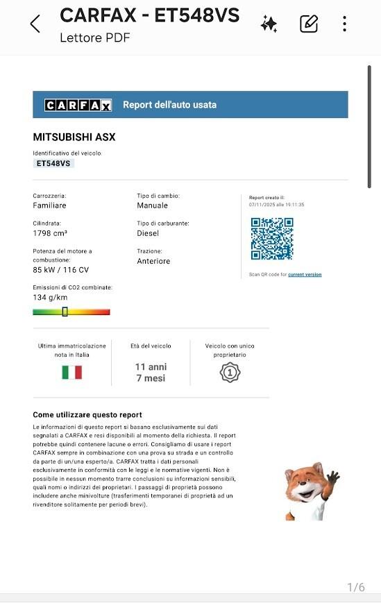 Mitsubishi ASX 1.8 DI-D 116 CV 2WD Invite