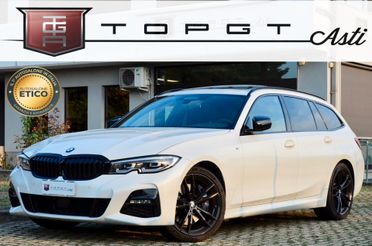 BMW 330d TOURING XDRIVE MSPORT 265cv AUTO, UFF ITALIANA, SERVICE BMW, EURO 6D, TETTO, HARMAN & KARDON, MBRAKES, 19″, RETRO 360°, PERMUTE