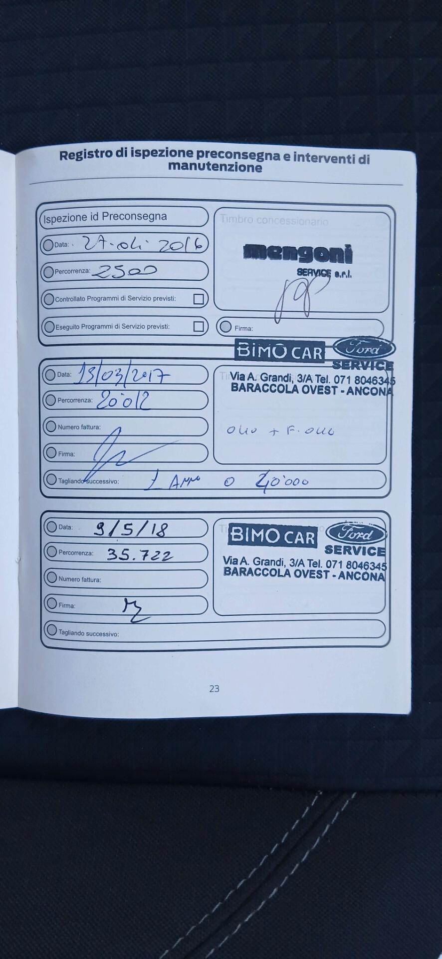 FORD C-MAX 1.5 TDCi 95CV TITANIUM KM. TAGLIANDI CERTIFICATI