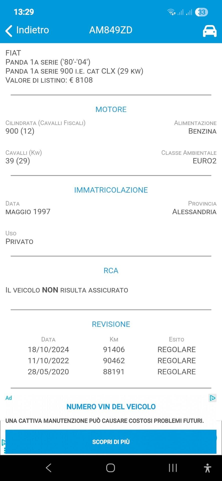 Fiat Panda 900 i.e. cat Jolly ok NEOPATENTATI