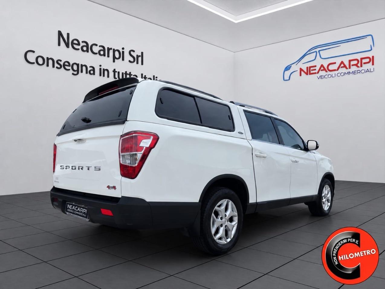 SsangYong Rexton SPORTS XL 2.2 DOUBLE CABINA 4X4 COVER APRIBILE-RETROCAMERA