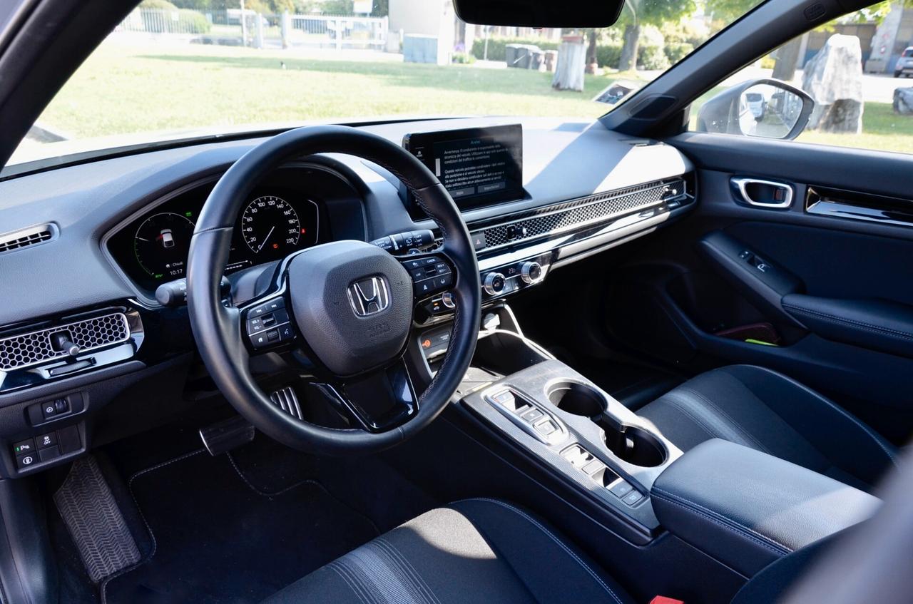 HONDA CIVIC 2.0 HEV SPORT 184cv ECVT, UNICOPROPRIETARIO, UFF ITALIANA, SERVICE HONDA, EURO 6D, FARI LED, RETROCAMERA, PERMUTE