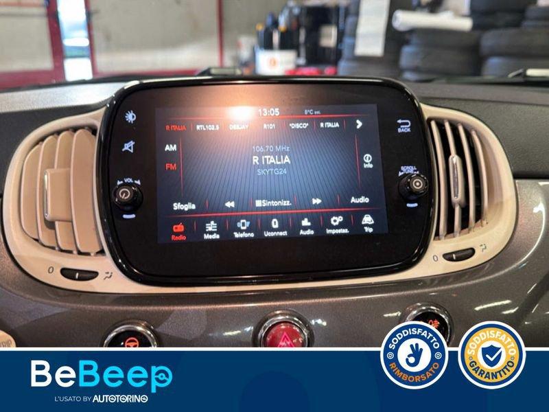 FIAT 500 1.2 MIRROR S&S 69CV MY19