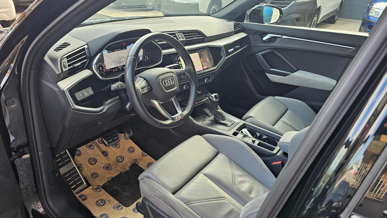 Audi Q3 SPB 45 TFSIe 245CV S tronic line IDENTITY BLACK UNIPRO' IVA ESPOSTA TAGL UFF