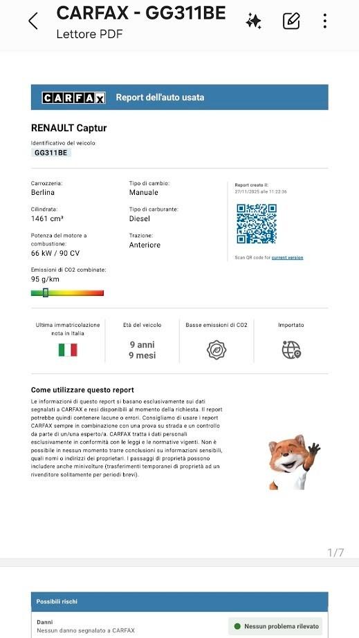 Renault Captur dCi 8V 90 CV Start&Stop Energy Intens