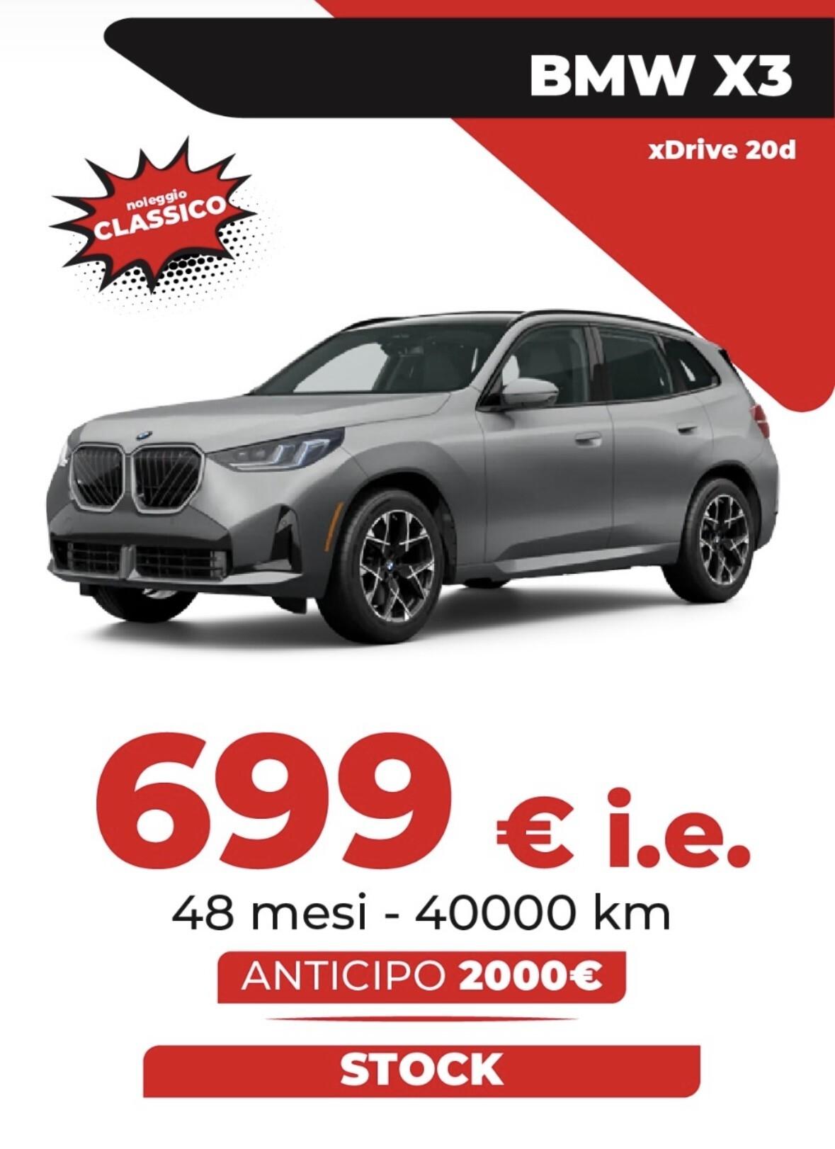 BMW X3 xDrive 20d anno 2025 nuovo