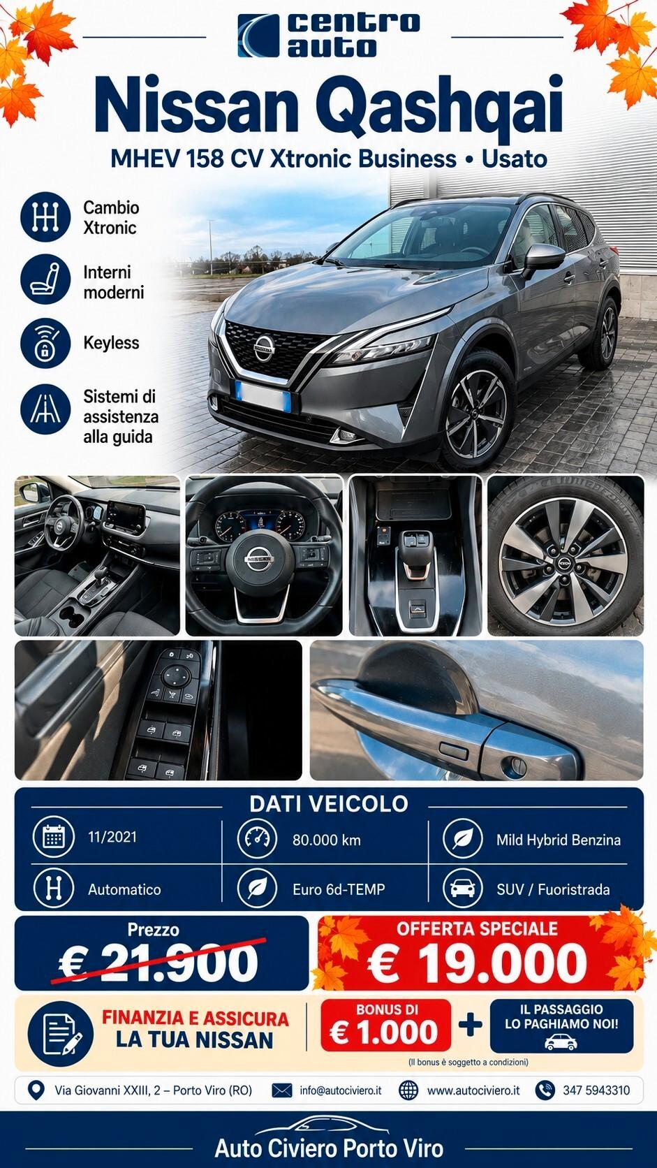 Nissan Qashqai MHEV 158 CV Xtronic Business