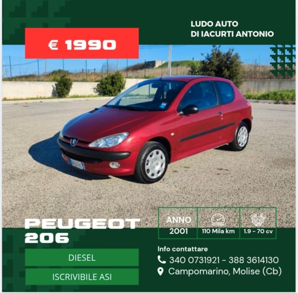 Peugeot 206 1.9 diesel 3p. XTD