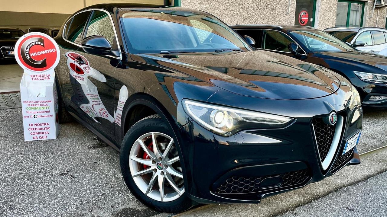 ALFA ROMEO STELVIO 2.2 TURBODIESEL AT8 Q4 190CV – LED, PORTELLONE ELETTRICO, CRUISE CONTROL