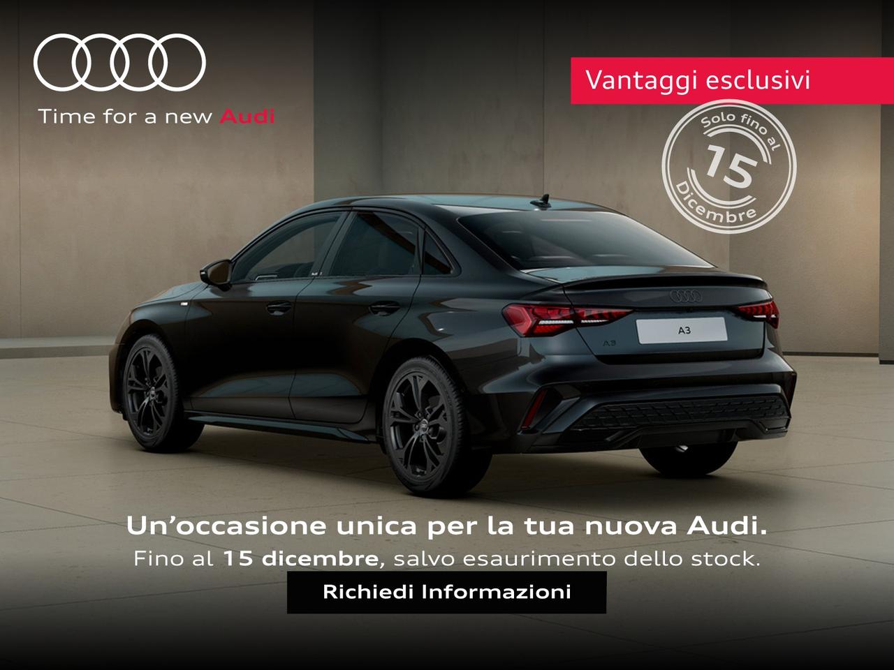 Audi A3 sedan 2.0 tdi s line edition 150cv s-tronic