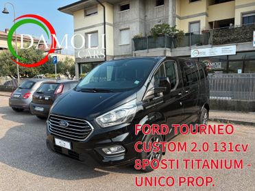 Ford Tourneo Custom FORD TOURNEO CUSTOM 2.0 131CV 8 POSTI TITANIUM - UNICO PROPRIETARIO