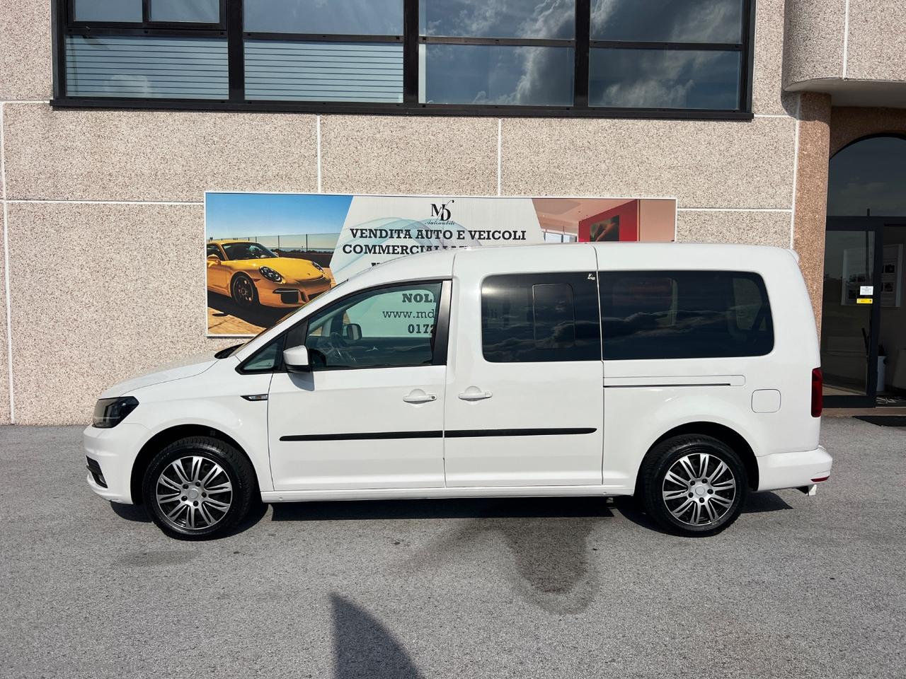VOLKSWAGEN Caddy 2.0 TDI 102CV Kombi Maxi PASSO LUNGO 5 POSTI PEDANA POSTERIORE