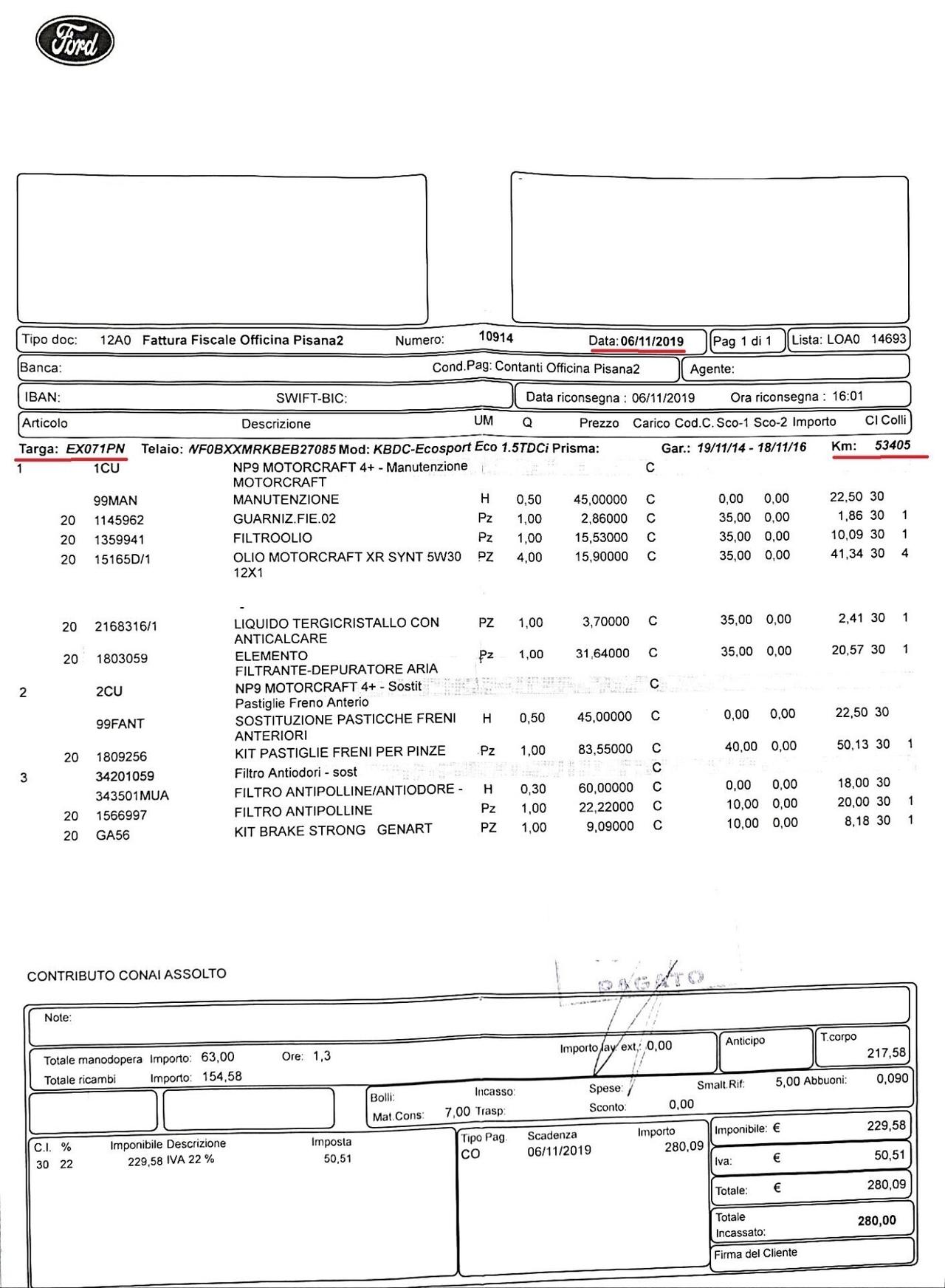 FORD ECOSOPRT 1,5 Tdci-UNICA PROPR-4 REVISIONI