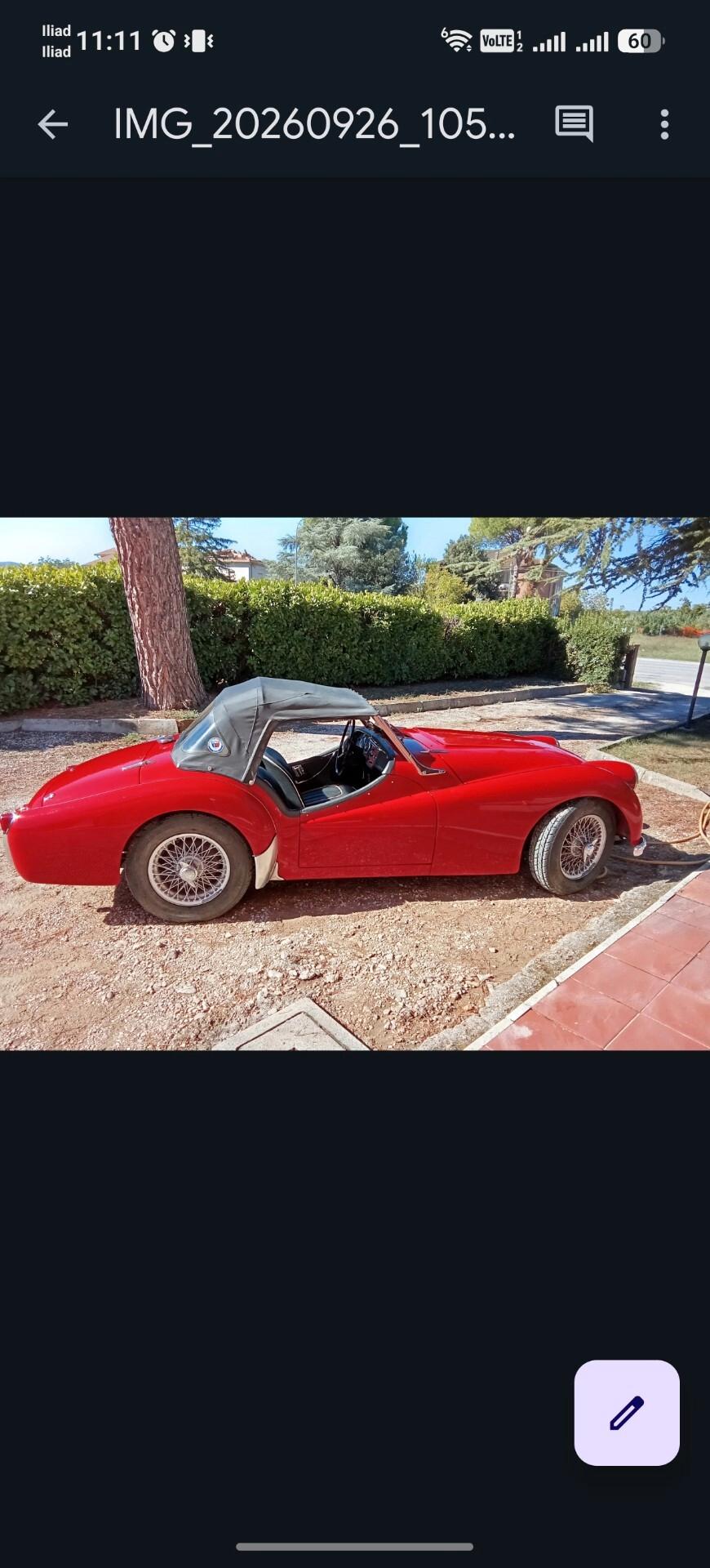 Triumph TR3 Bocca stretta