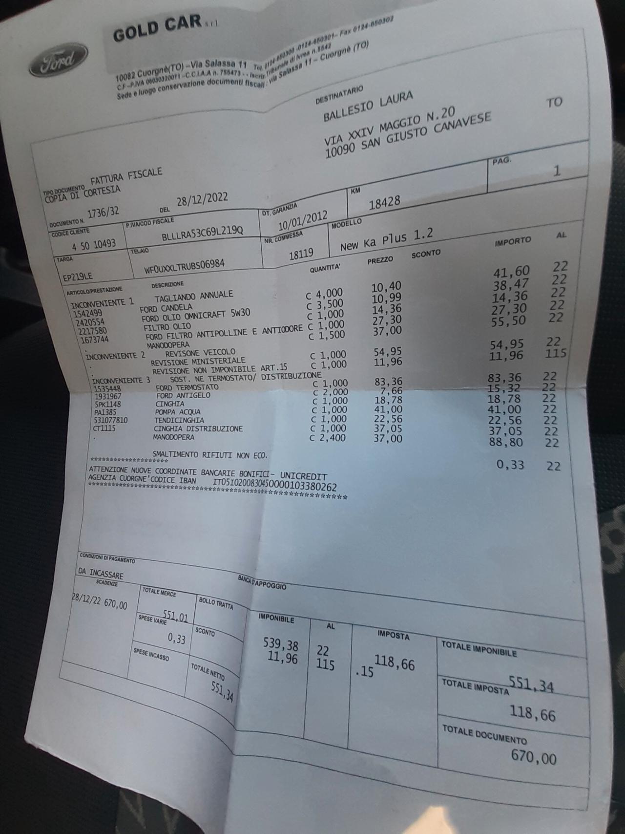 Ford Ka Ka+ 1.2 8V 69CV