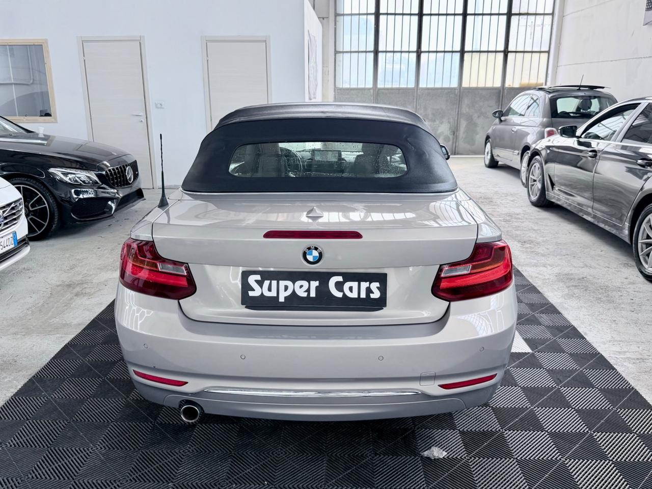 BMW 218d 150CV Cabrio Luxury EURO6 NEOPATENTATI