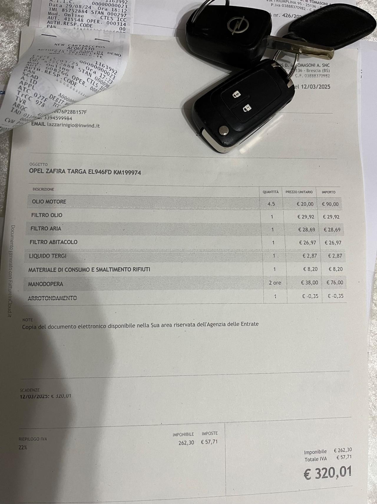 Opel Zafira Tourer 2.0 CDTi - 7 posti - Unico proprietario