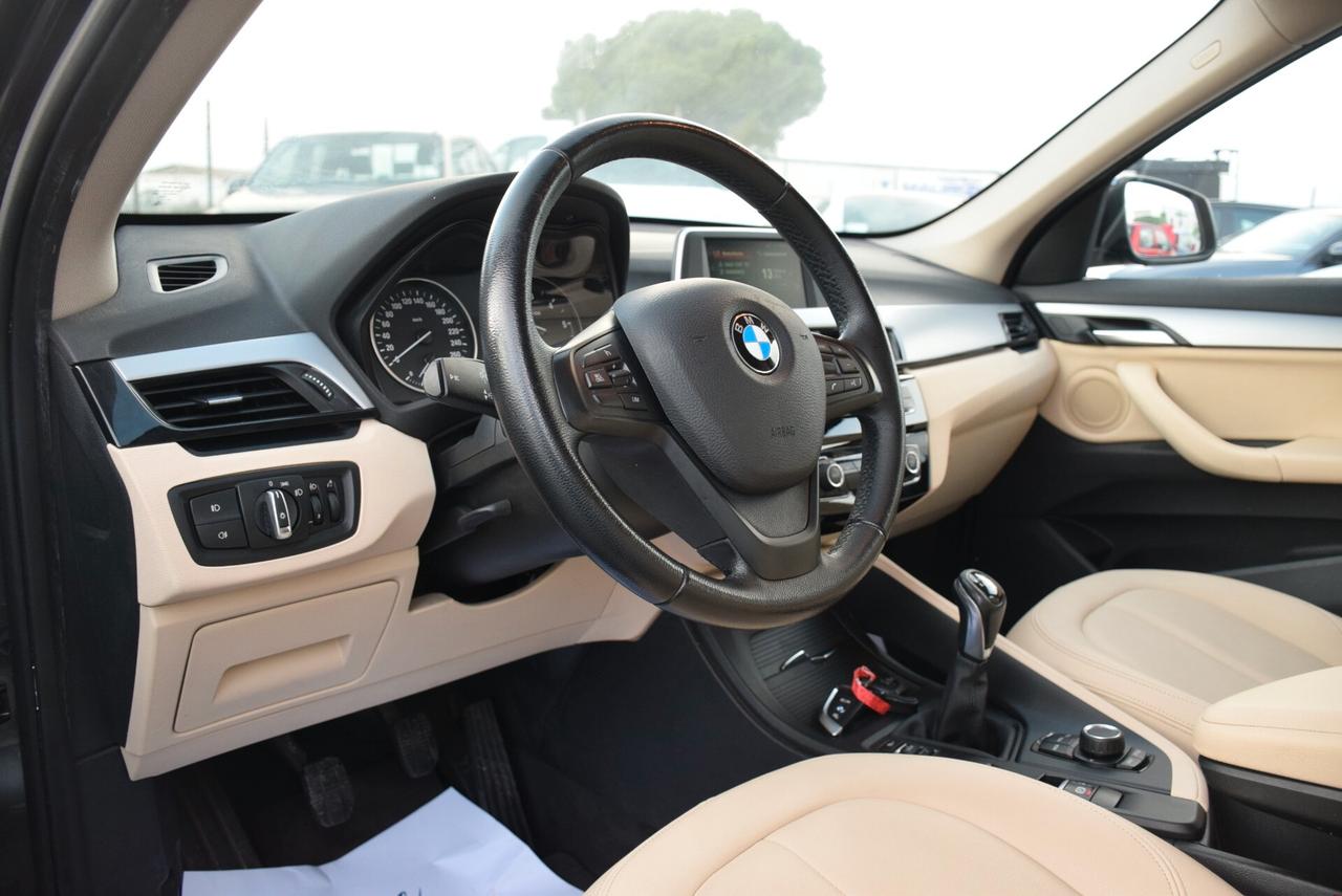 Bmw X1 sDrive16d 6M Advantage ADAS PELLE SENSORI CRUISE BT