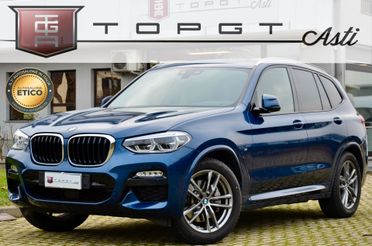 BMW X3 XDRIVE 25d MSPORT 231cv, UFF ITALIANA, TUTTI SERVICE BMW, EURO 6C, TETTO, 20", FARI FULL LED, HARMAN KARDON, PERMUTE