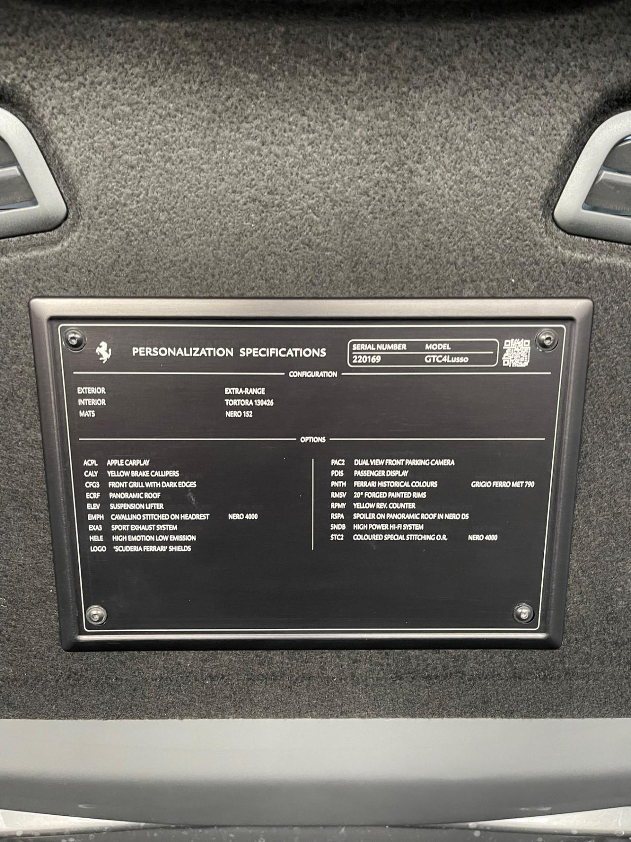 Ferrari GTC4 Lusso V12 Approved Tetto Panoramico PERMUTE RATE