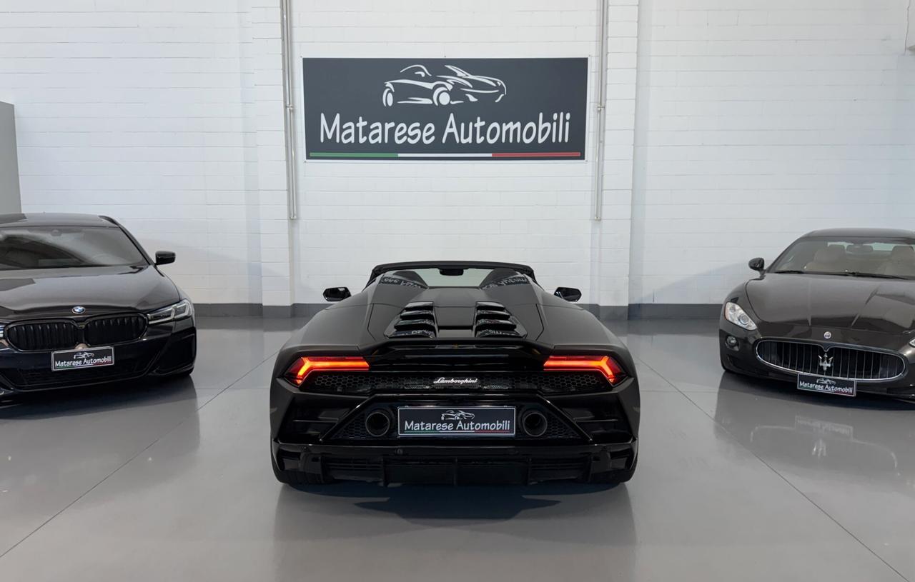 Lamborghini Huracán EVO Spyder 5.2cc 640cv AWD "Giallo Inti" + Wrapping NeroOpaco
