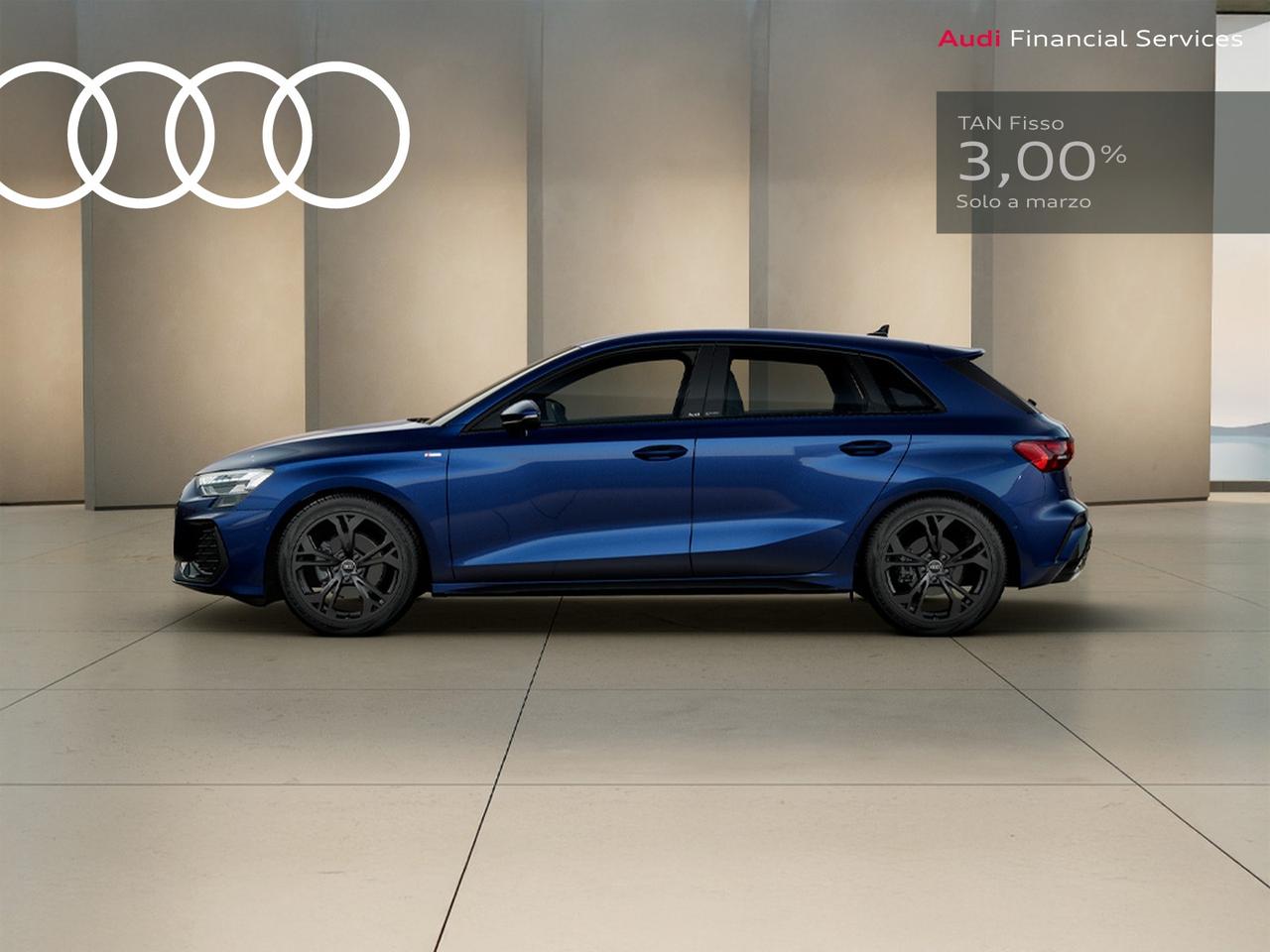 Audi A3 sportback 1.5 tfsi mhev s line edition 150cv s-tronic