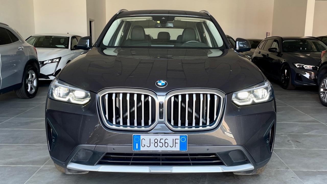 BMW X3 X-DRIVE 20D 48V 2.0 BUSINESS ADVANTAGE 190 CV - FULL LED, PELLE, TELECAMERE 360°
