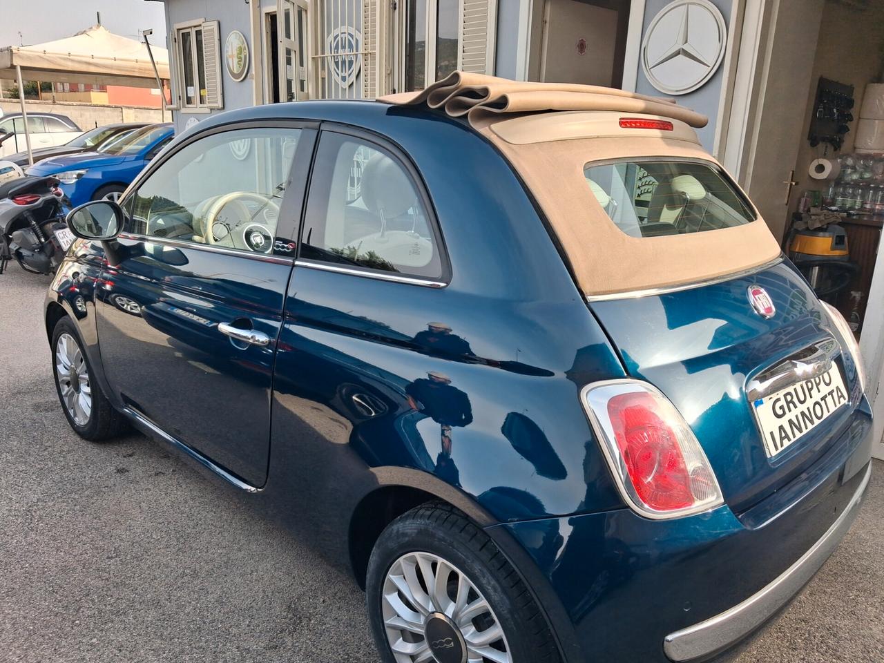 Fiat 500 C ABRIO 1.2 69 C.V. KM 58650 UNICO PROPRIETARIO ANTIFURTO BLOCKSHAFFT