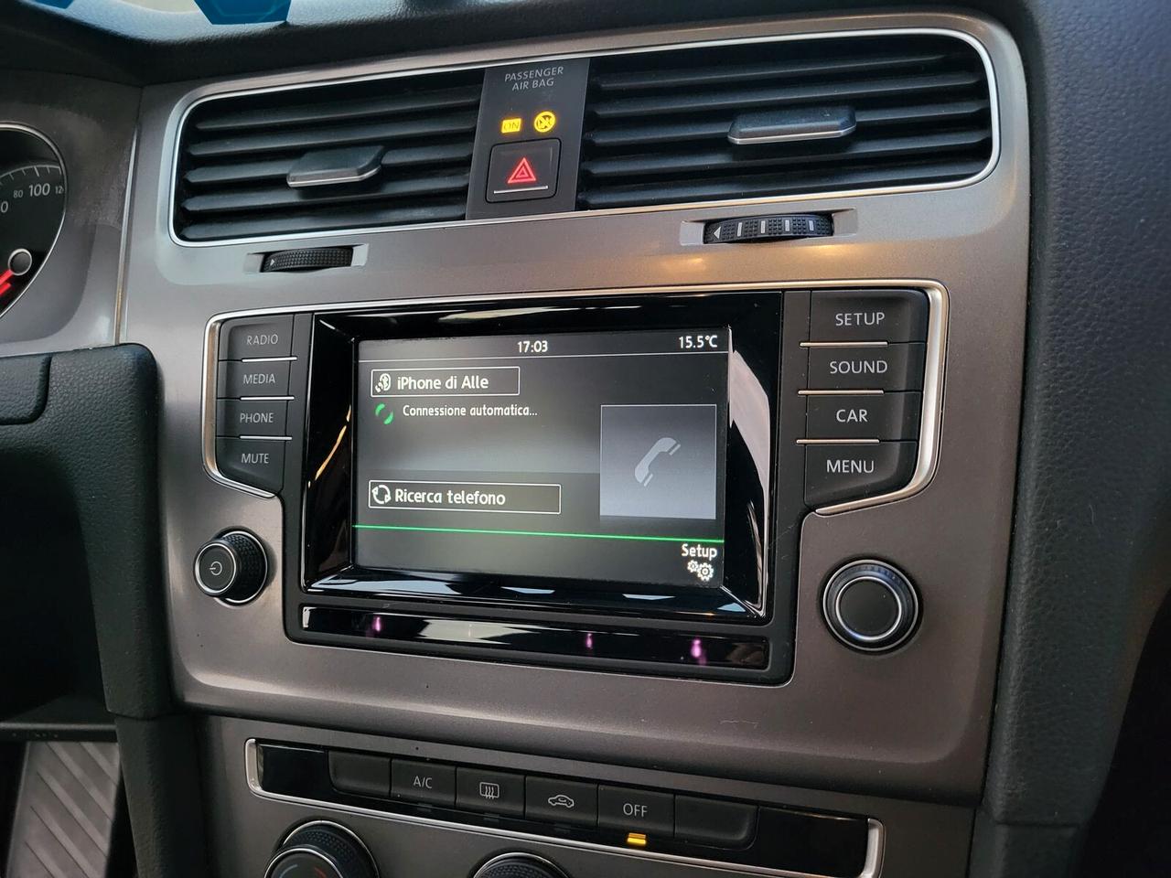 Volkswagen Golf 7 1.6 TDI 5 PORTE - BlueMotion Technology ACCESSORIATA