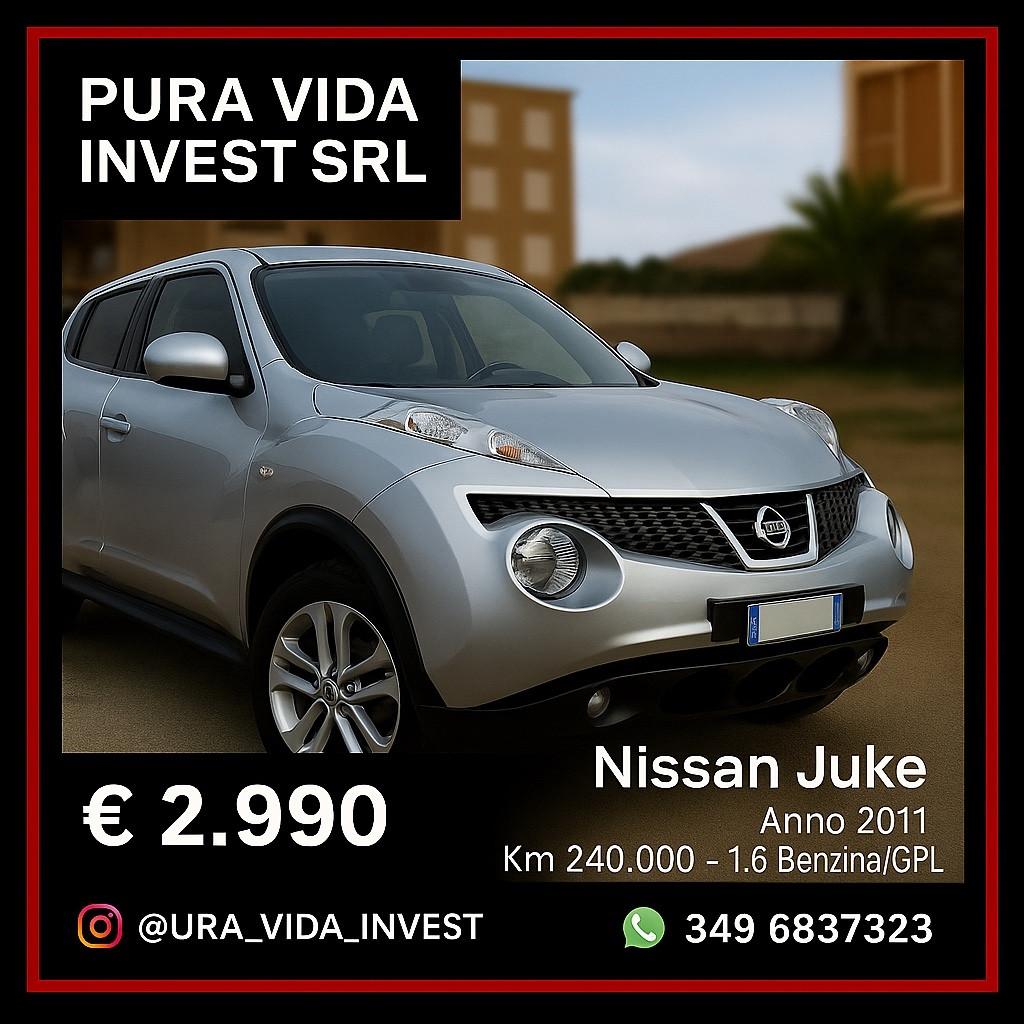 Nissan Juke 1.6 benzina/gpl