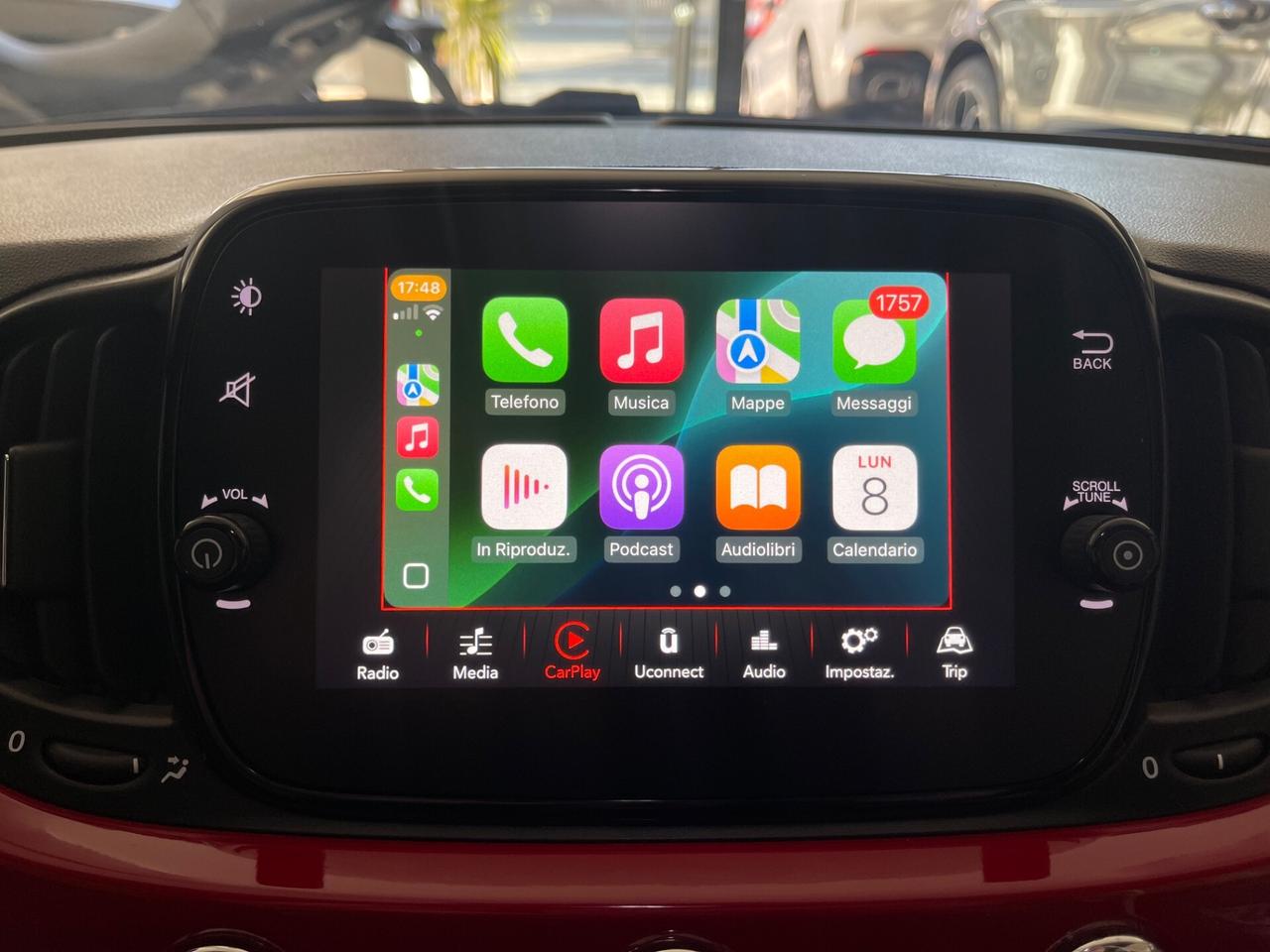 FIAT 500 LOUNGE 1.3 MJT 95CV CARPLAY TETTO 2016