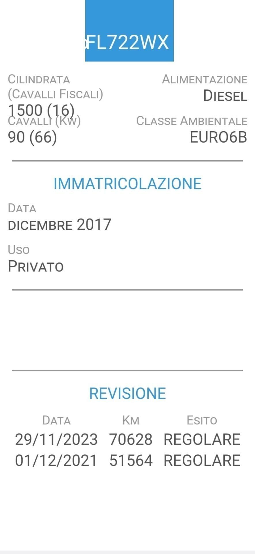 RENAULT CAPTUR 1,5 dCi-UNICO PROP-EURO 6B-2 REVISI