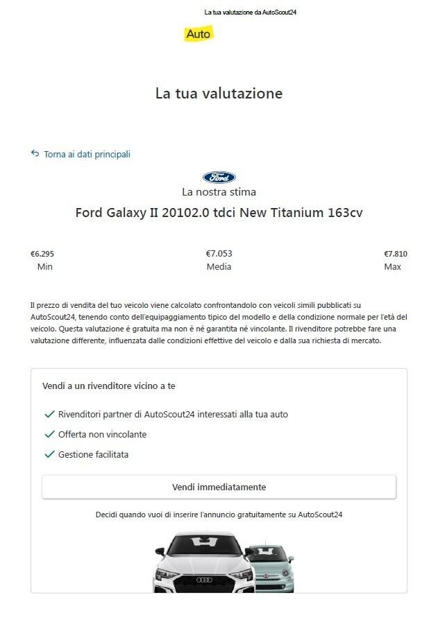 Ford Galaxy 2.0TDCI 163cv 7Posti LavoriEffettuati