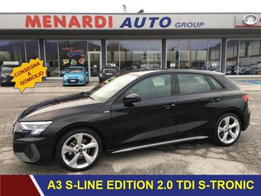 Audi A3 SPB 35 TDI S tronic S line edition S-LINE PLUS * OTTIME CONDIZIONI