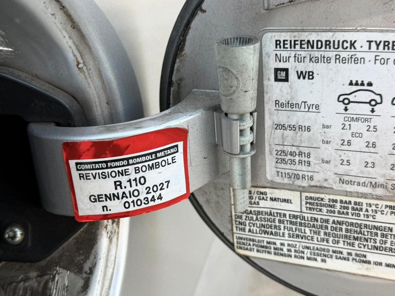 Opel Zafira 1.6 Benzina+ Metano 7 Posti