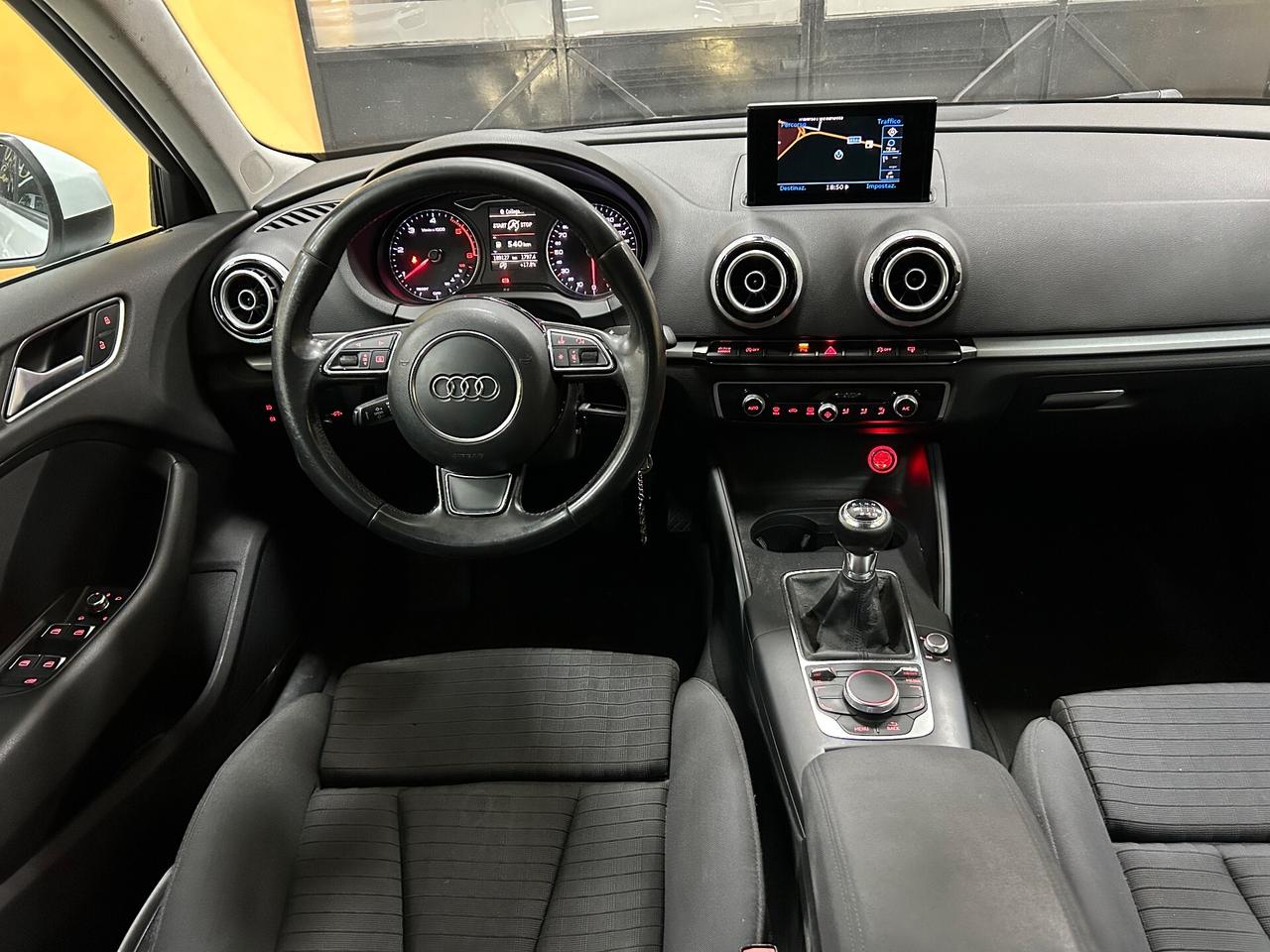 AUDI A3 1.6 Tdi 110 cv “NAVI/LED/VETRI OSC”-2016