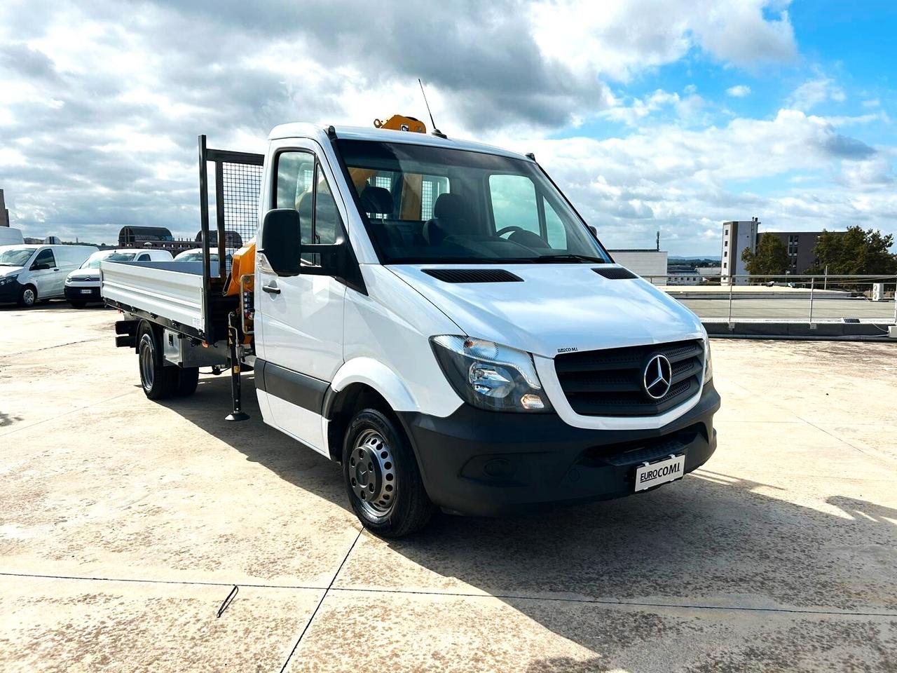Mercedes Benz 419 T 37/35 cassone fisso e gru