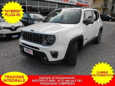 JEEP Renegade 1.3 T4 240cv PHEV 4xe AT6 S -PLUG-IN -UNICO PROPR.