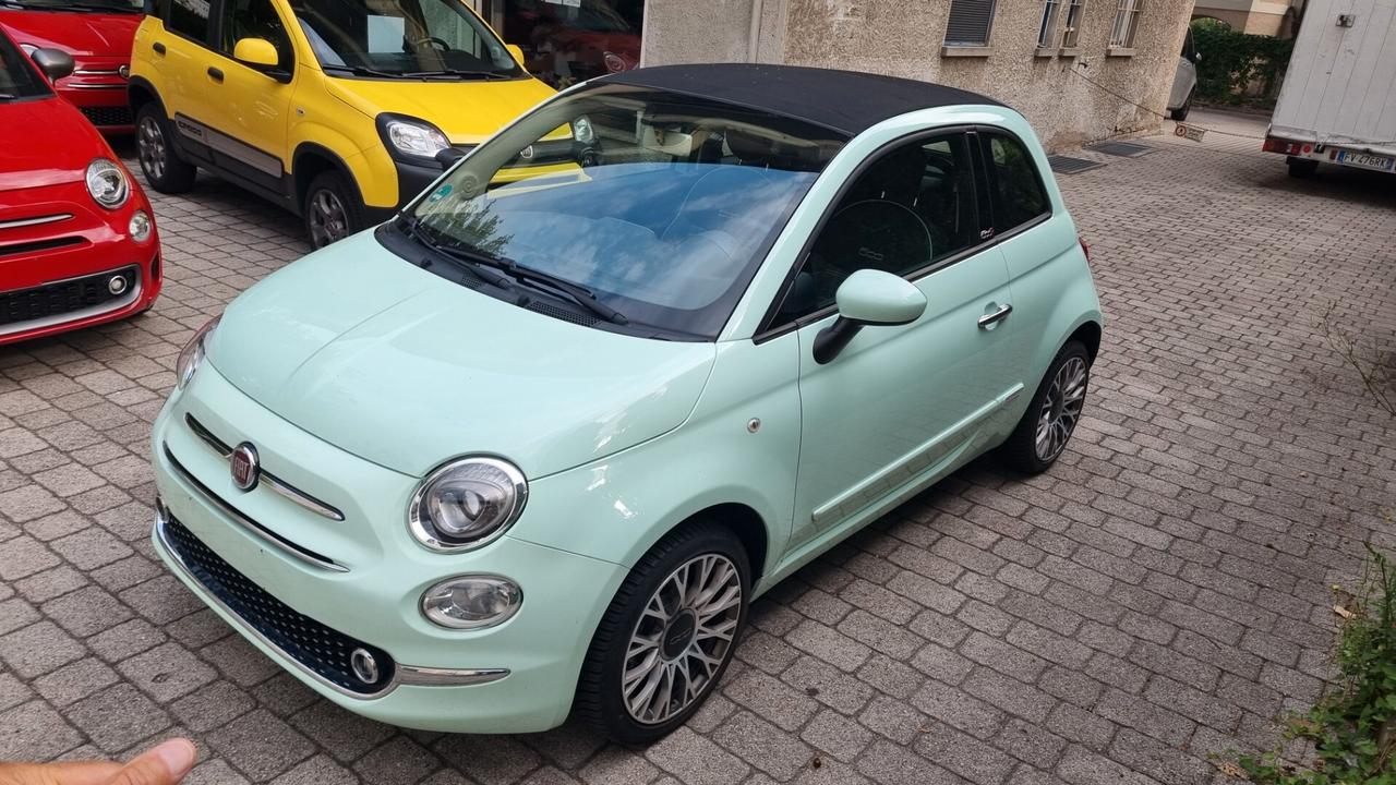Fiat 500 C 1.2 Lounge 69 cv anno 2017 km 54000