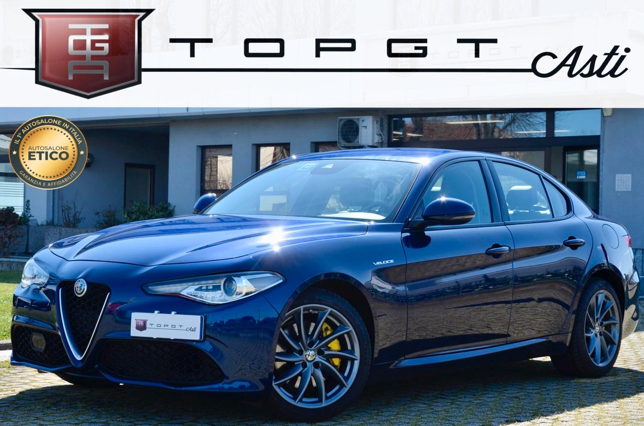 ALFA ROMEO GIULIA 2.2 T VELOCE Q4 210cv AWD AUTO, SERVICE UFF FCA, EURO 6B, 19", XENO, APPLE ANDROID, PERMUTE