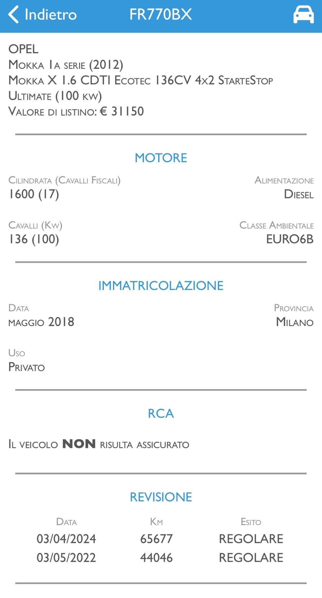 Opel Mokka X 1.6 CDTI Ecotec 136CV 4x2 Start&Stop Advance