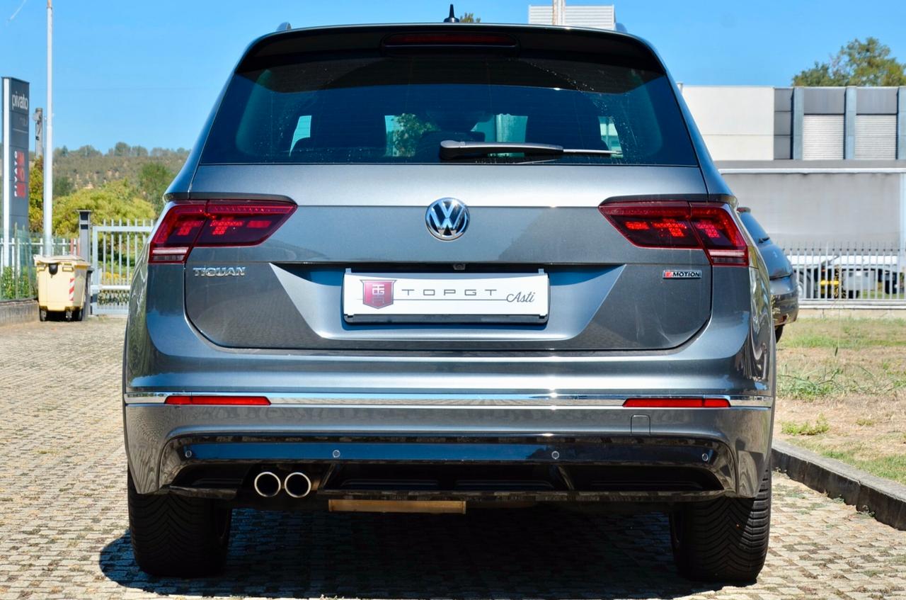 VOLKSWAGEN TIGUAN 2.0 TDI R-LINE INT+EXT 4MOTION 150cv DSG, UFF ITALIANA, SERVICE VW, FULL LED, RETRO 360, PERMUTE
