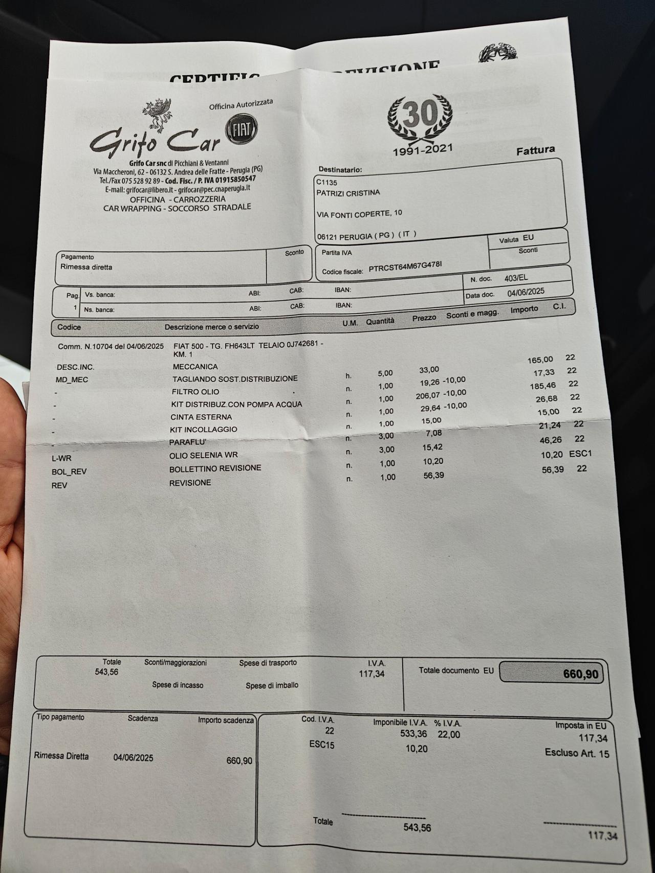 Fiat 500 1.2 Dolcevita solo 54000 km