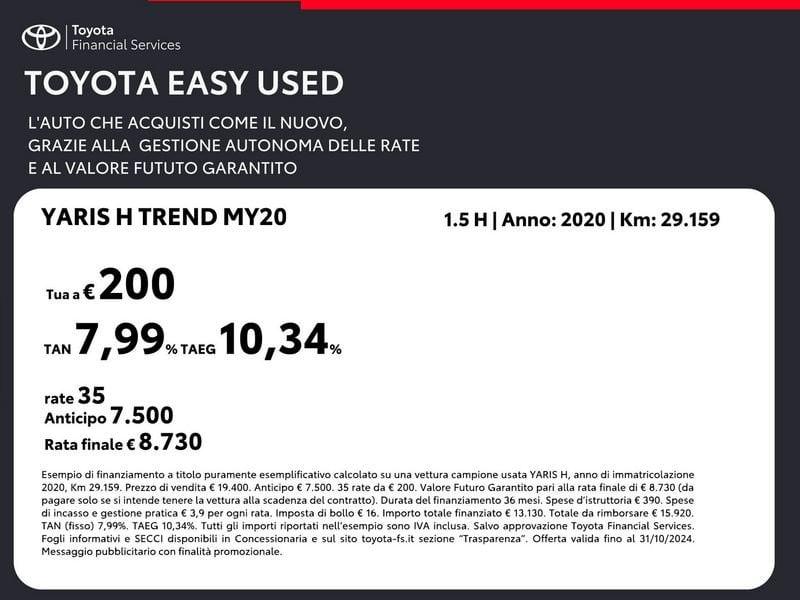 Toyota Yaris 1.5 Hybrid 5 porte Trend