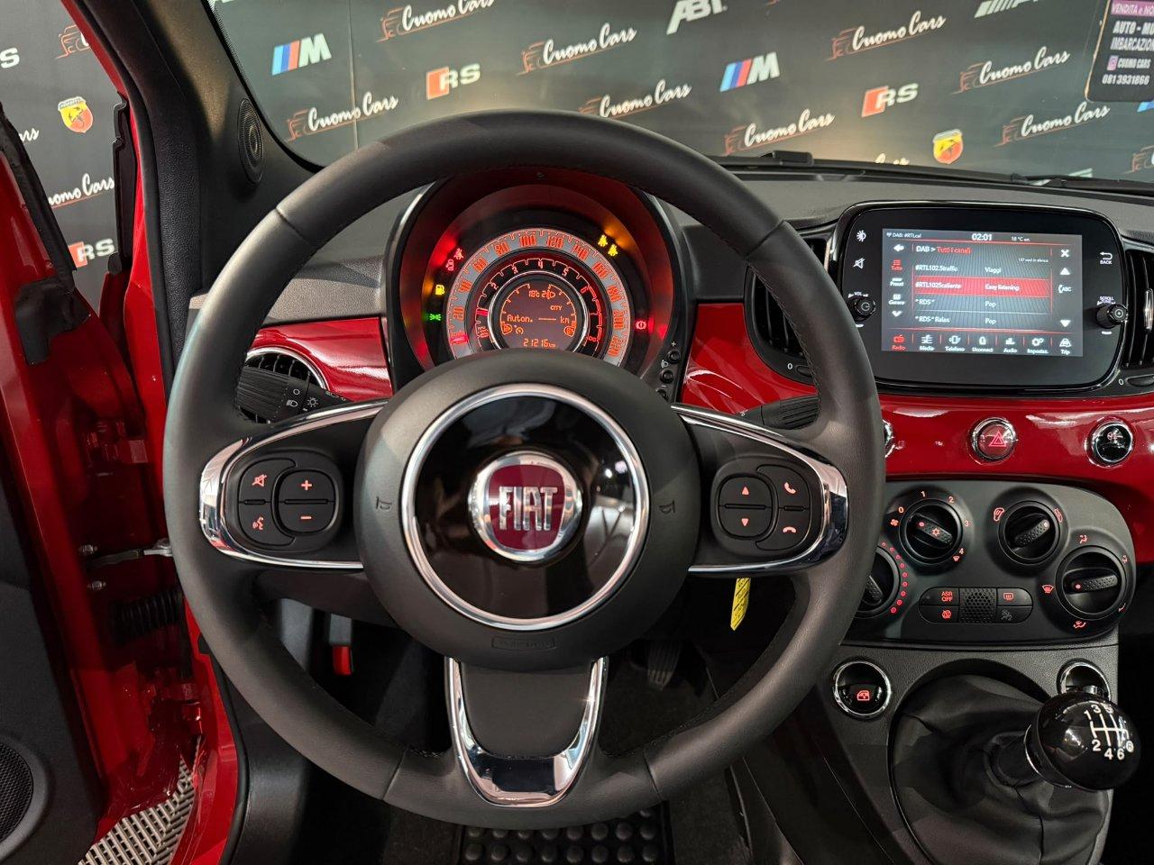 Fiat 500C 1.0 Hybrid Red