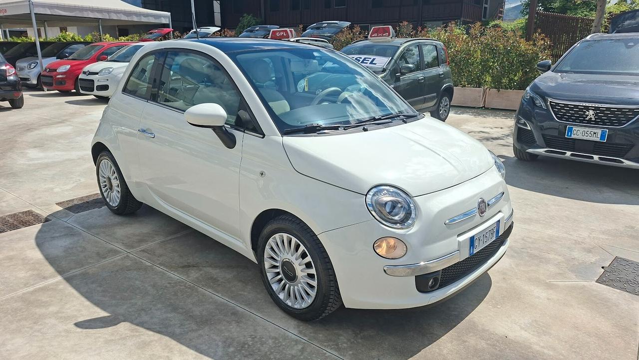 Fiat 500 1.2 Lounge 2015 con tetto panoramico