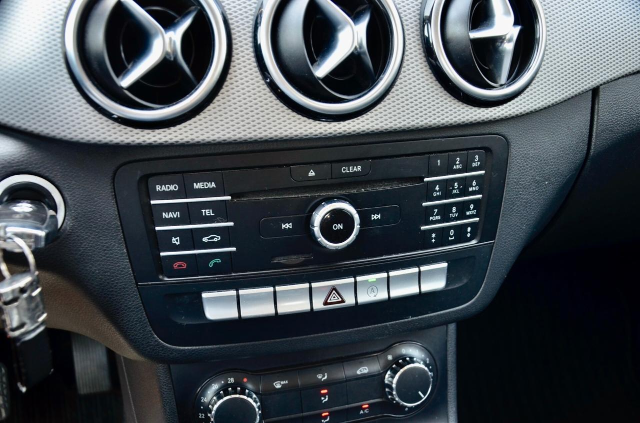 MERCEDES B180 1.6 SPORT 122cv MANUALE, EURO 6B, UFF ITALIANA, SERVICE DIMOSTRABILI, RETROCAMERA, PERMUTE