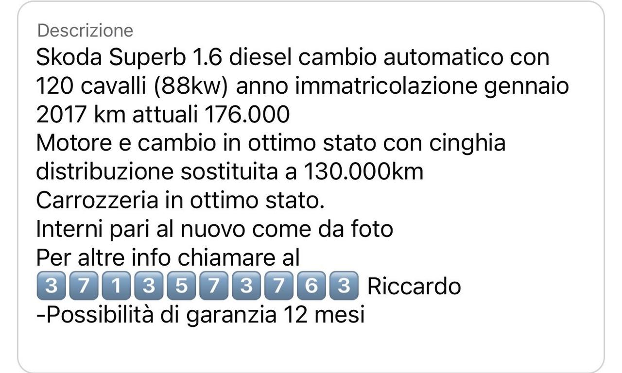 Skoda Superb 1.6 TDI DSG Executive